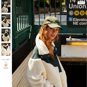 Free People Movement Fall To Rise Fleece Quarter Zip in Pine/Brushed Sail